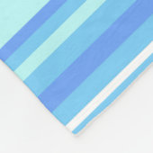 Blaue Streifen Fleecedecke (Ecke)