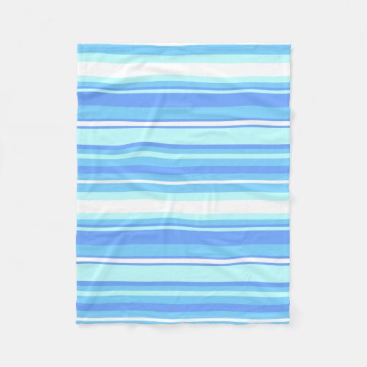 Blaue Streifen Fleecedecke (Vorderseite)