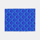 Blaue Streifen Fleecedecke (Vorderseite (Horizontal))