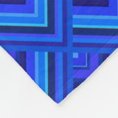 Blaue Streifen Fleecedecke (Ecke)