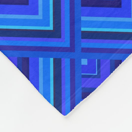Blaue Streifen Fleecedecke (Ecke)