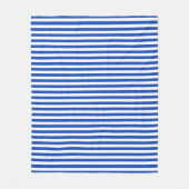 Blaue Streifen Fleecedecke (Vorderseite)