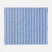 Blaue Streifen Fleecedecke (Vorderseite (Horizontal))