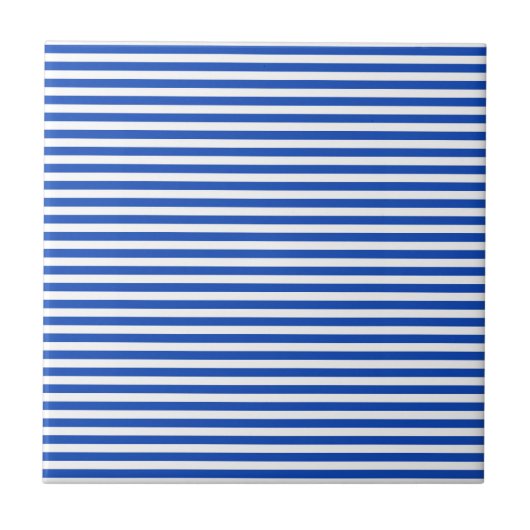 Blaue Streifen Fliese (Vorderseite)