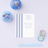 Blaue Streifen Flyer (Einzeln)