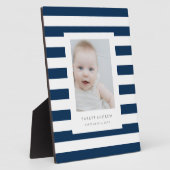 Blaue Streifen Fotoplatte (Seite)