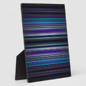 Blaue Streifen Fotoplatte (Seite)