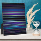 Blaue Streifen Fotoplatte (Seite)