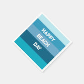 Blaue Streifen Geburtstagsvorlage Serviette (Ecke)