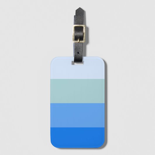 Blaue Streifen Gepäckanhänger (Vorderseite Vertikal)