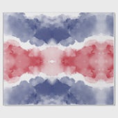 Blaue Streifen Geschenkpapier (Flach)