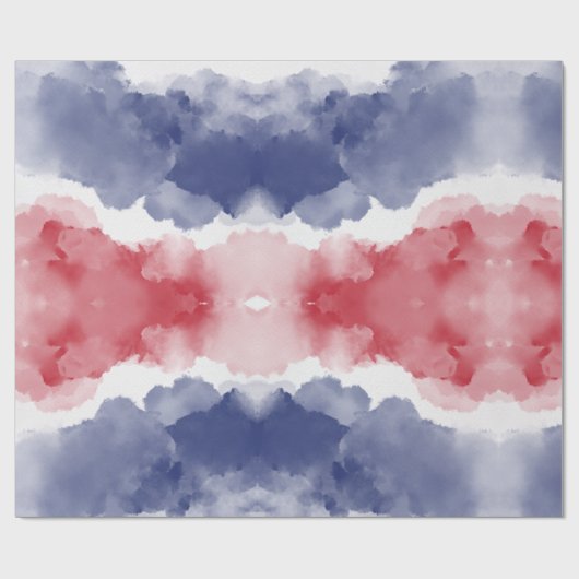 Blaue Streifen Geschenkpapier (Flach)