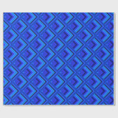 Blaue Streifen Geschenkpapier (Flach)