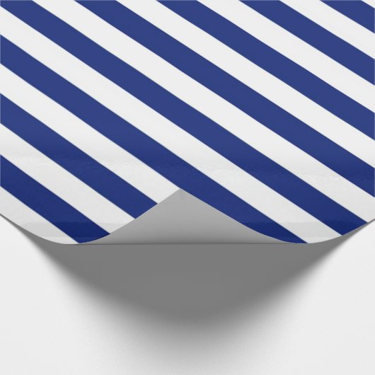 Blaue Streifen Geschenkpapier (Ecke)