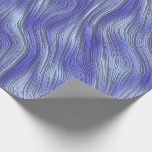 Blaue Streifen Geschenkpapier (Ecke)