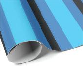 Blaue Streifen Geschenkpapier (Rolleneckpunkt)