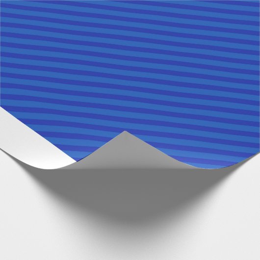 Blaue Streifen Geschenkpapier (Ecke)