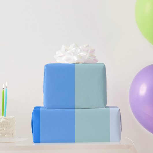Blaue Streifen Geschenkpapier (Partygeschenke)