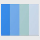 Blaue Streifen Geschenkpapier (Flach)