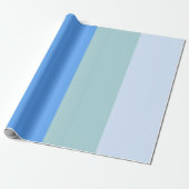 Blaue Streifen Geschenkpapier (Ungerollt)