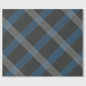Blaue Streifen Geschenkpapier (Flach)