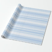 Blaue Streifen Geschenkpapier (Ungerollt)