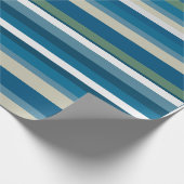 Blaue Streifen Geschenkpapier (Ecke)