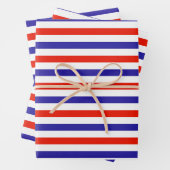 Blaue Streifen Geschenkpapier Set (Beispiel)