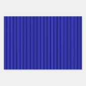 Blaue Streifen Geschenkpapier Set (Vorderseite 3)