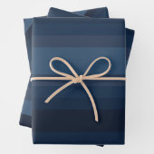Blaue Streifen Geschenkpapier Set (Beispiel)