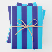 Blaue Streifen Geschenkpapier Set (Beispiel)