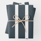 Blaue Streifen Geschenkpapier Set (Beispiel)