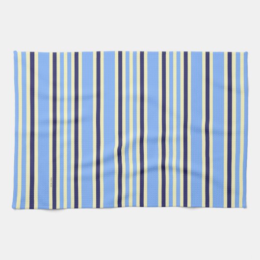 Blaue Streifen Geschirrtuch (Horizontal)