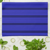 Blaue Streifen Geschirrtuch (Gefaltet)