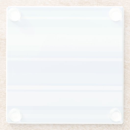 Blaue Streifen Glasuntersetzer (Rückseite)