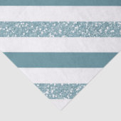 Blaue Streifen-Glitzer Seidenpapier (Detail)