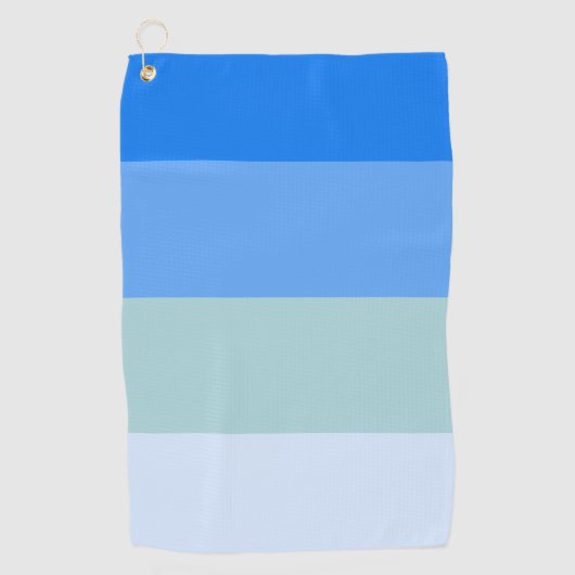 Blaue Streifen Golfhandtuch (Vorderseite)
