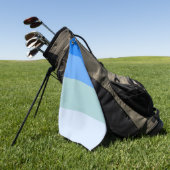Blaue Streifen Golfhandtuch (Gras)