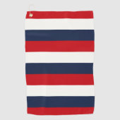 Blaue Streifen Golfhandtuch (Vorderseite)