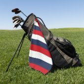 Blaue Streifen Golfhandtuch (Gras)