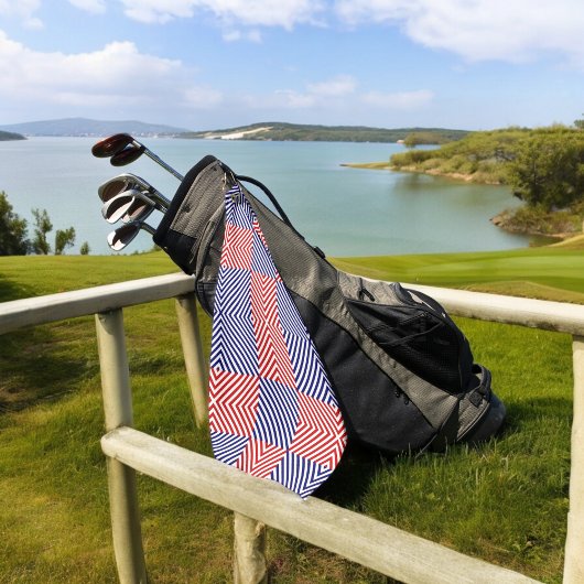 Blaue Streifen Golfhandtuch