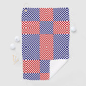 Blaue Streifen Golfhandtuch (Insitu)