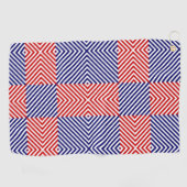 Blaue Streifen Golfhandtuch (Horizontal)