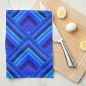 Blaue Streifen Handtuch (Viertel Falte)