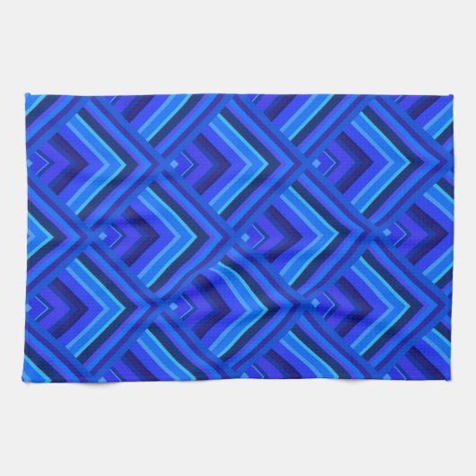 Blaue Streifen Handtuch (Horizontal)