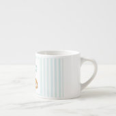 Blaue Streifen - Hochzeitsringe Espressotasse (Rechts)