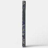 Blaue Streifen in ihren Farben Case-Mate iPhone Hülle (Rückseite / Links)