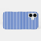 Blaue Streifen iPhone 16 Hülle (Rückseite (Horizontal))
