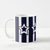 Blaue Streifen Kaffeetasse (Links)