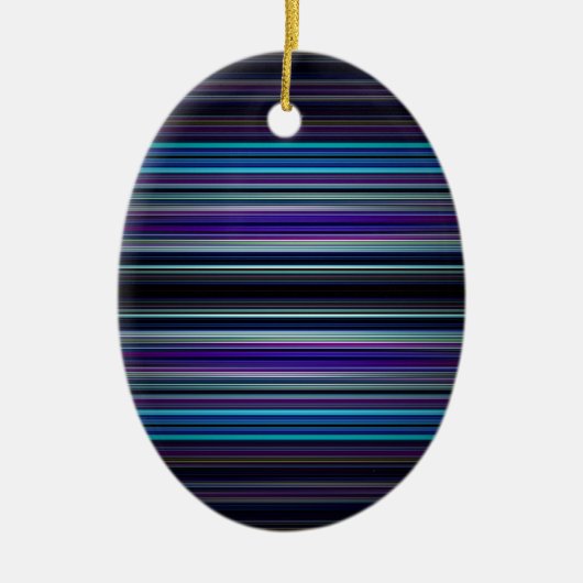 Blaue Streifen Keramikornament (Vorne)